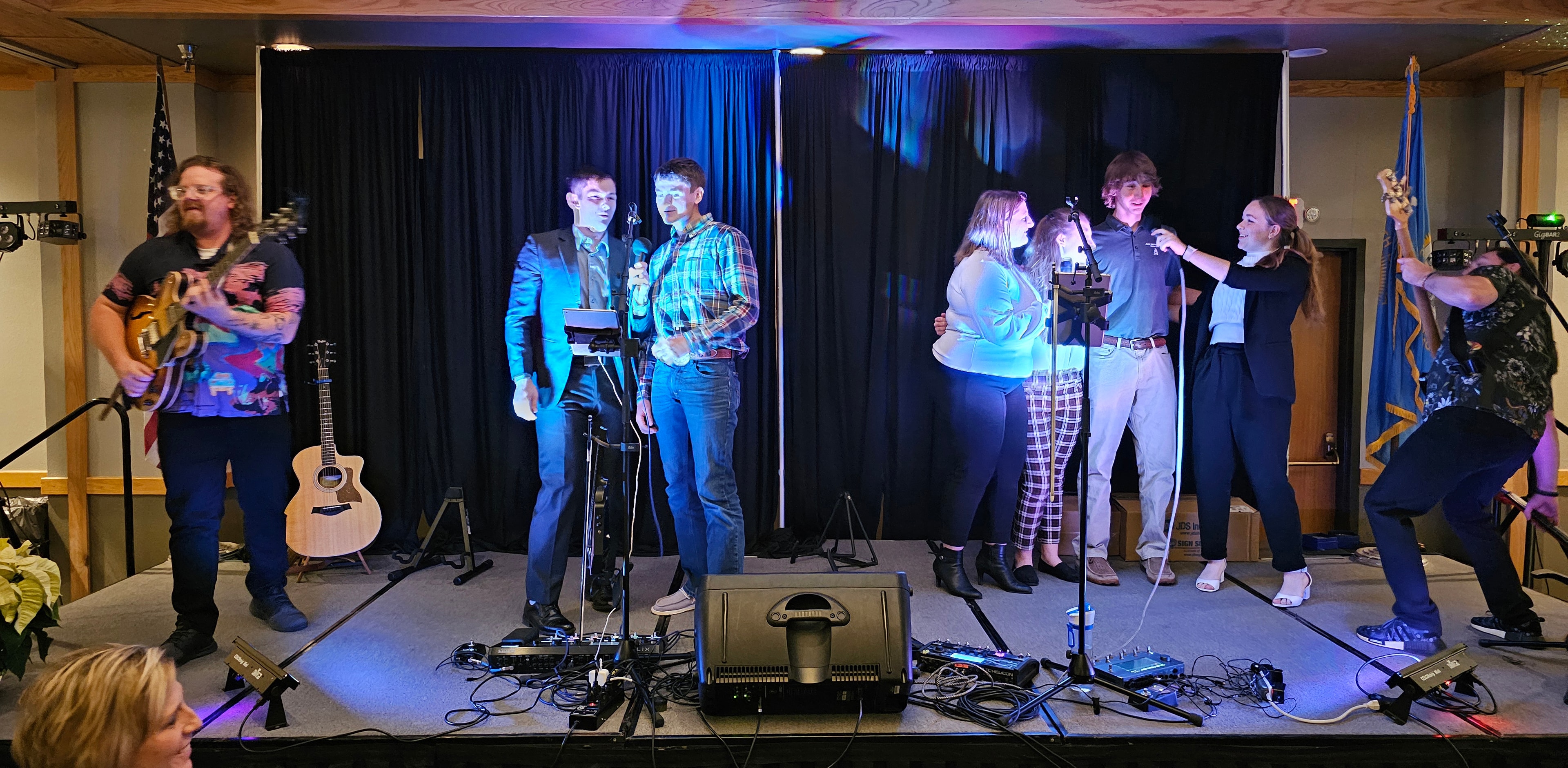 Youth performers on stage at A Night On The Prairie